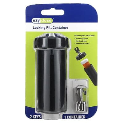 Ezy Dose, Locking Pill Container, 1 Set