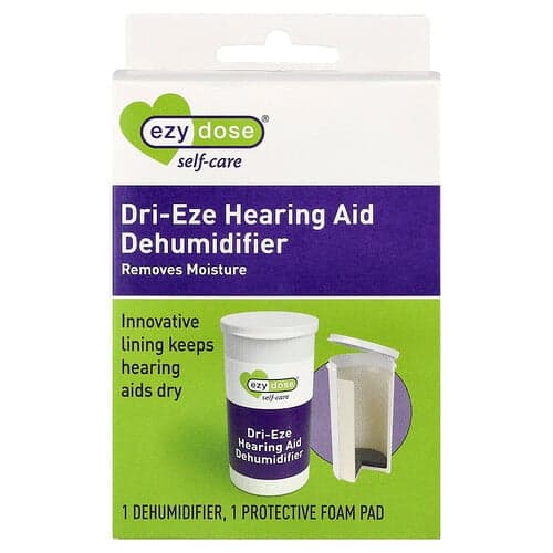 Ezy Dose, Self-Care, Dri-Eze Hearing Aid Dehumidifier Kit, 2 Piece Kit