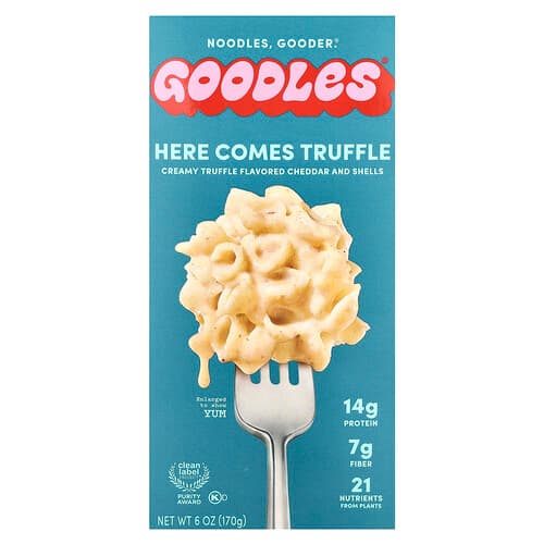 Goodles, Here Comes Truffle, Creamy Truffle Cheddar and Shells, 6 oz (170 g)