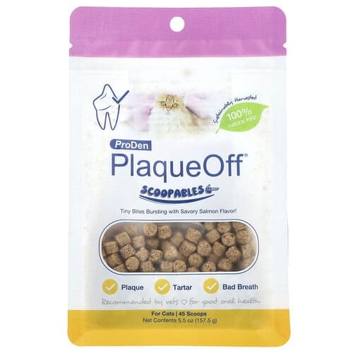 ProDen, ProDen PlaqueOff® Scoopables, For Cats, Salmon, 5.5 oz (157.5 g)