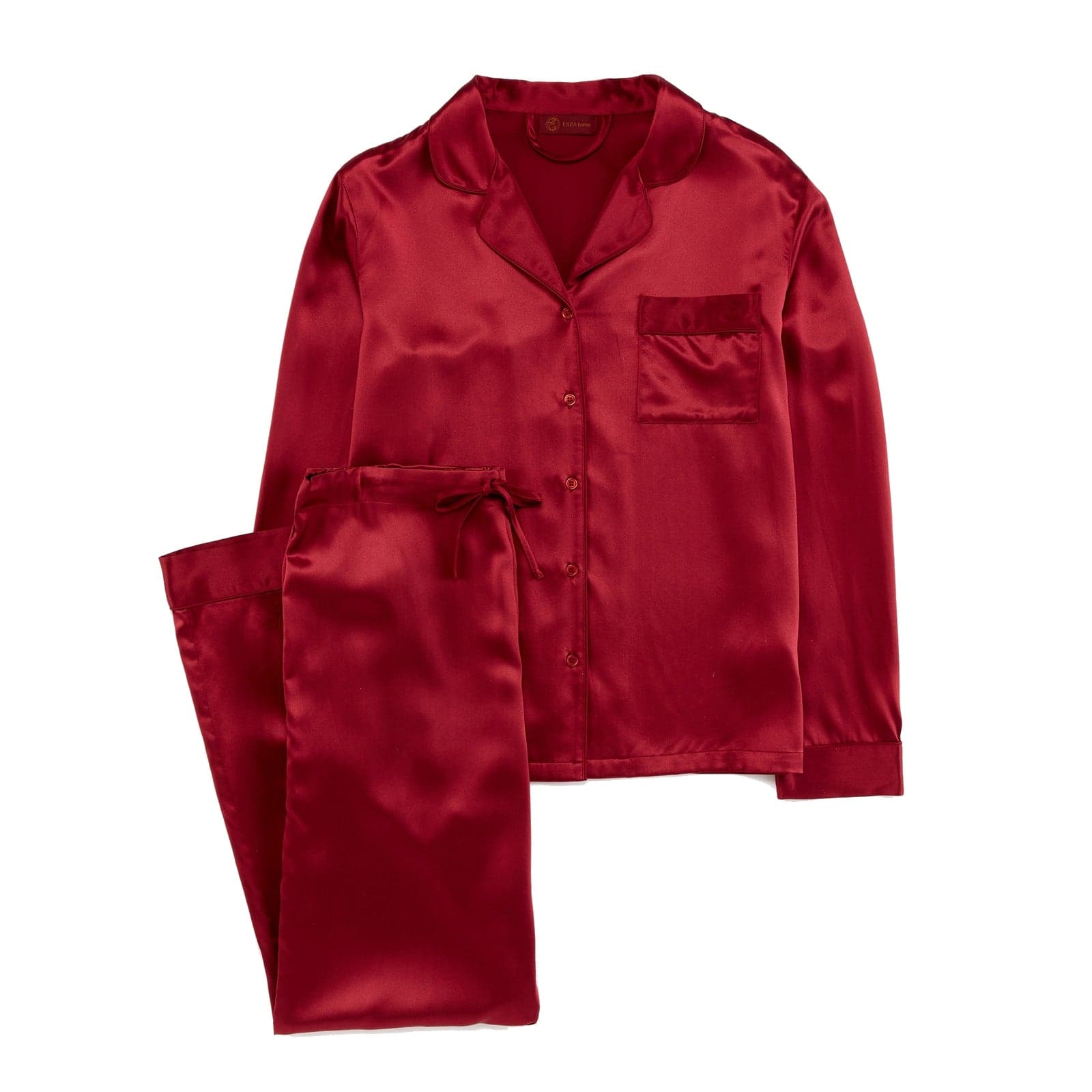 ESPA Silk Pyjamas - Claret Rose - M