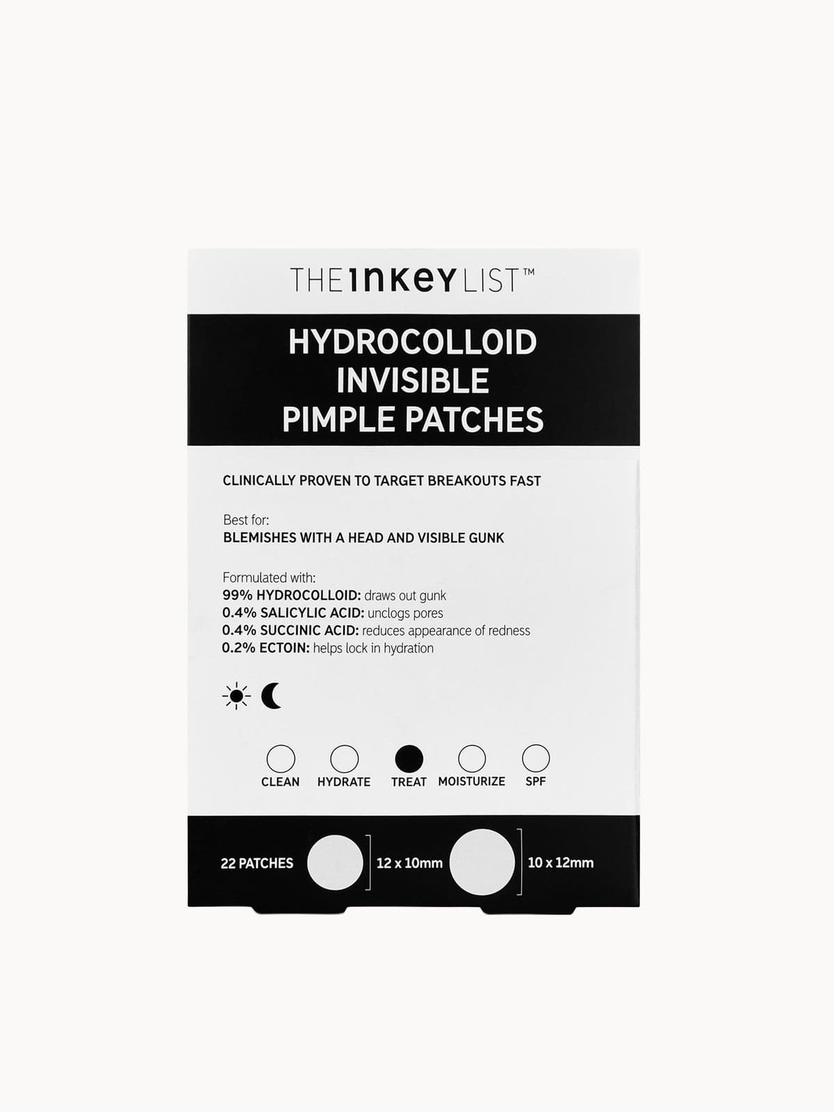 The INKEY List Hydrocolloid Invisible Pimple Patches (22 patches)