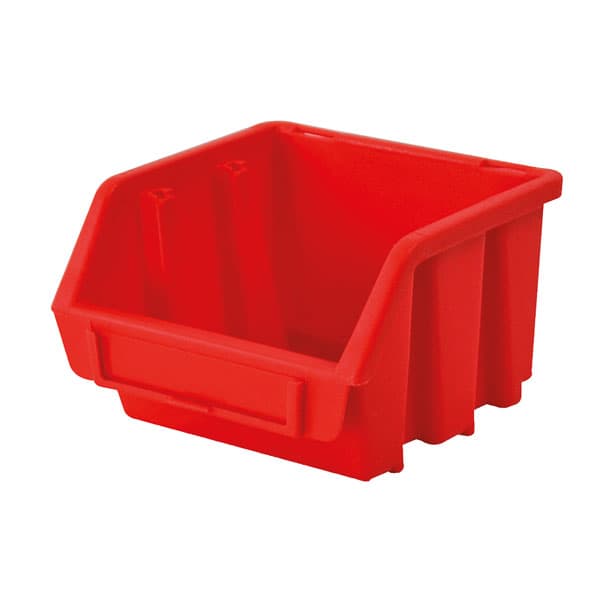 Faithfull FAITBBIN1 Interlocking Storage Bin Size 1 Red 116 x 112 ...