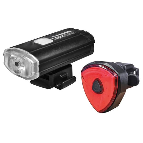 Lighthouse HL-BK4091 &amp; 4902 Elite Rechargeable LED Bike Light Set