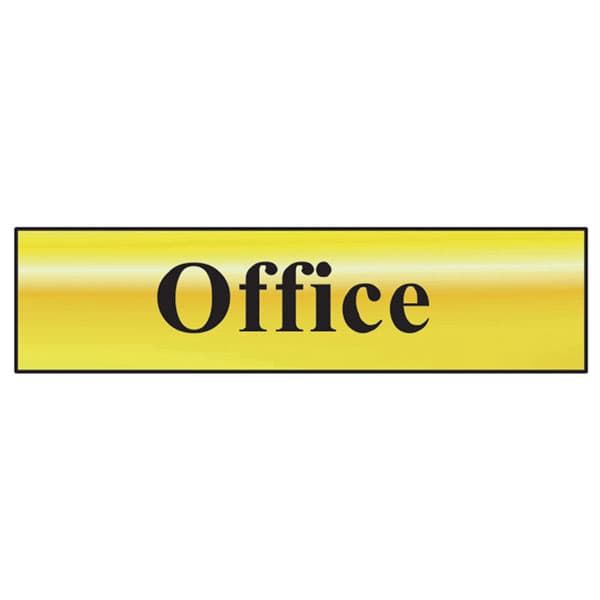 Scan 6010 Office - Polished Brass Effect 200 x 50mm