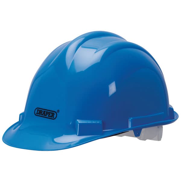 Draper 08909 EN397 Impact Tested Safety Helmet Blue - 08909