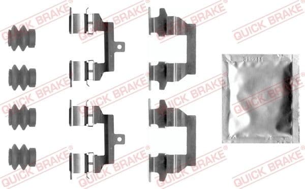 Accessory kit, disc brake pad 1090026