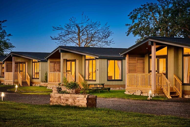 2-3 Night Luxury Lodge Stay for 4-6 with Late Checkout, Spa Leisure Access & Private Jacuzzi Bath or Hot Tub at Silverwood Resort | Wowcher
