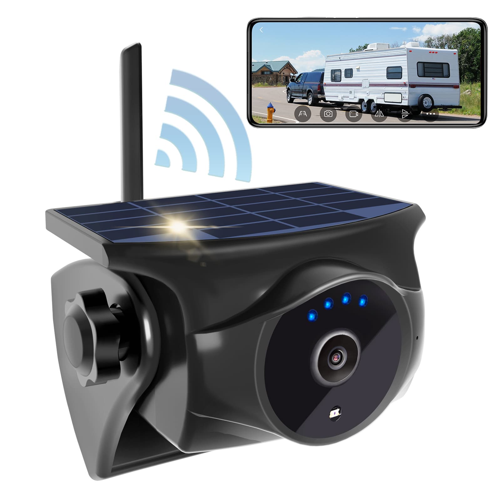 1080P Solar WiFi Magnetic Backup Camera