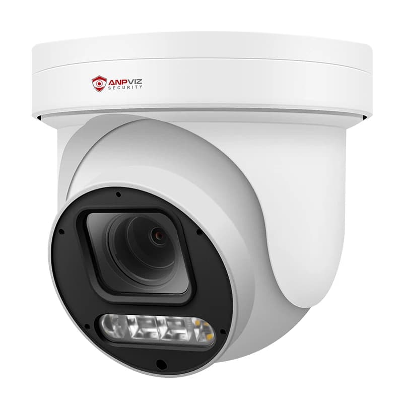 Anpviz 6MP PoE PTZ Camera Outdoor, 5X Optical Zoom 2.7~13.5mm Lens, Pan Tilt Zoom IP Security Camera with Human Vehicle Detection, Spotlight&amp;Sound