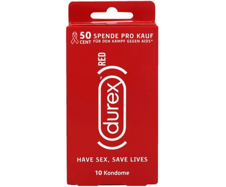 Durex Classic Red Condoms - 10 pcs
