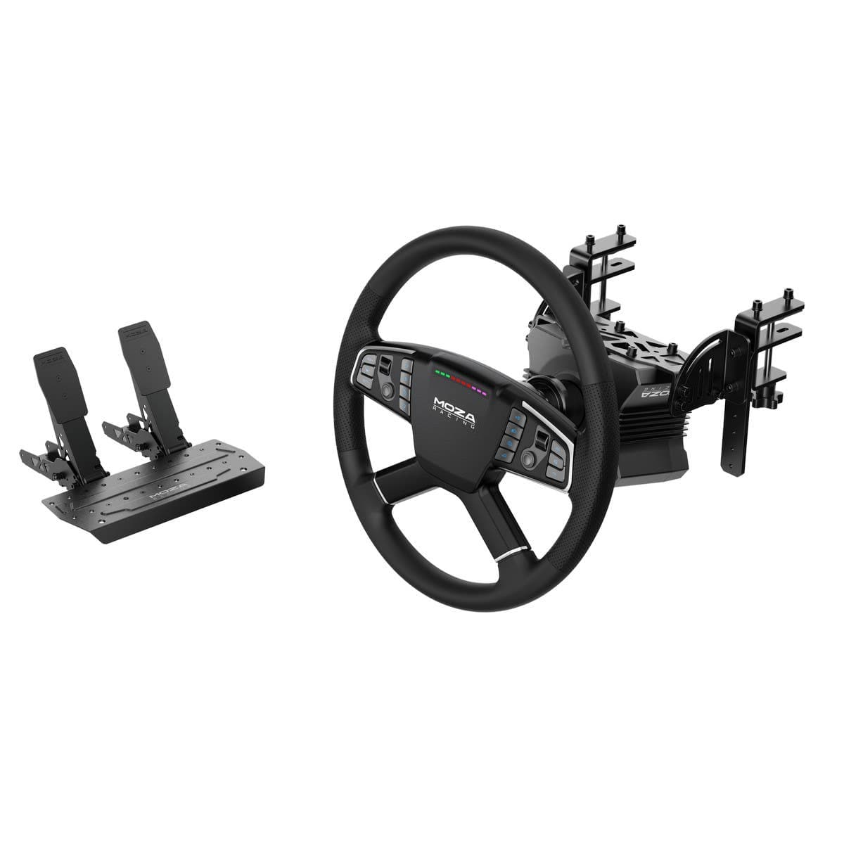 MOZA Truck Driving Simulator Bundle (R5 base+TSW Truck wheel+SR-P Lite two pedal+Truck Clamp) - RS071