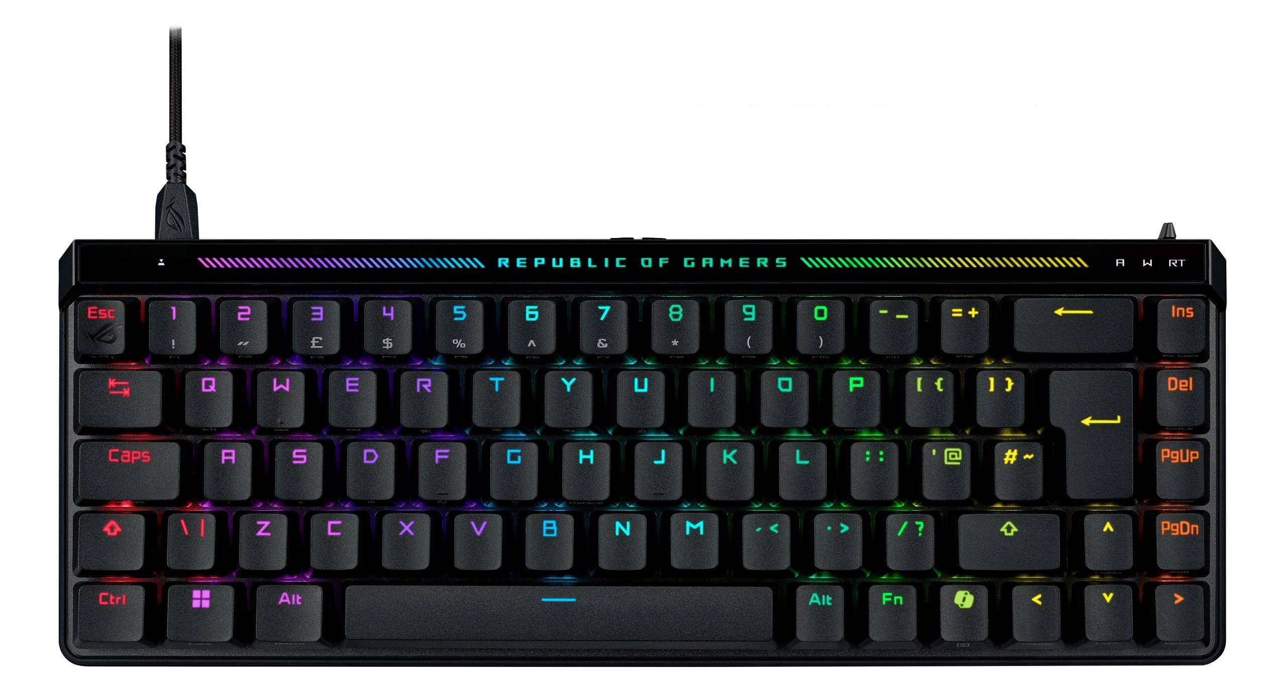 ASUS ROG Falchion Ace HFX Wired 65% RGB ROG HFX Magnetic Switches -  Gaming Keyboard Black