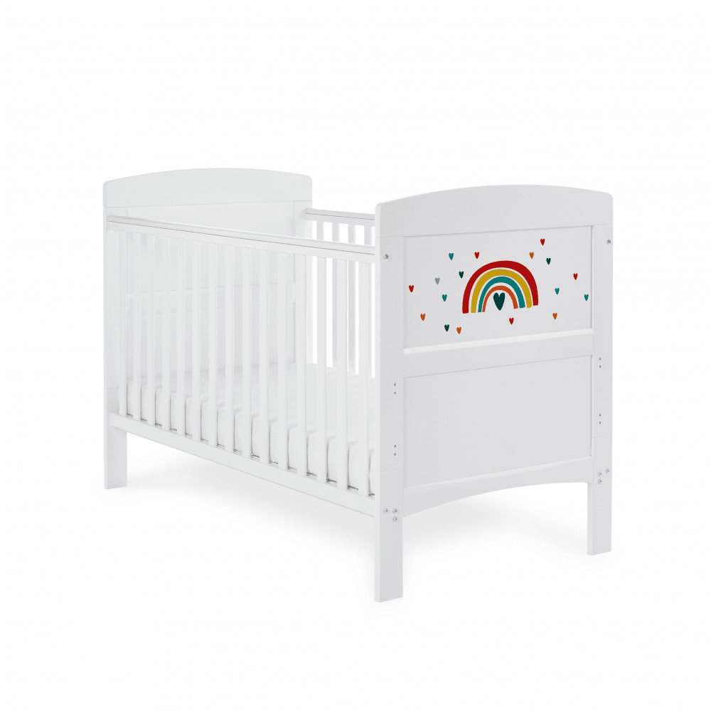 Obaby Grace Inspire Cot Bed - Rainbow - Multicolour