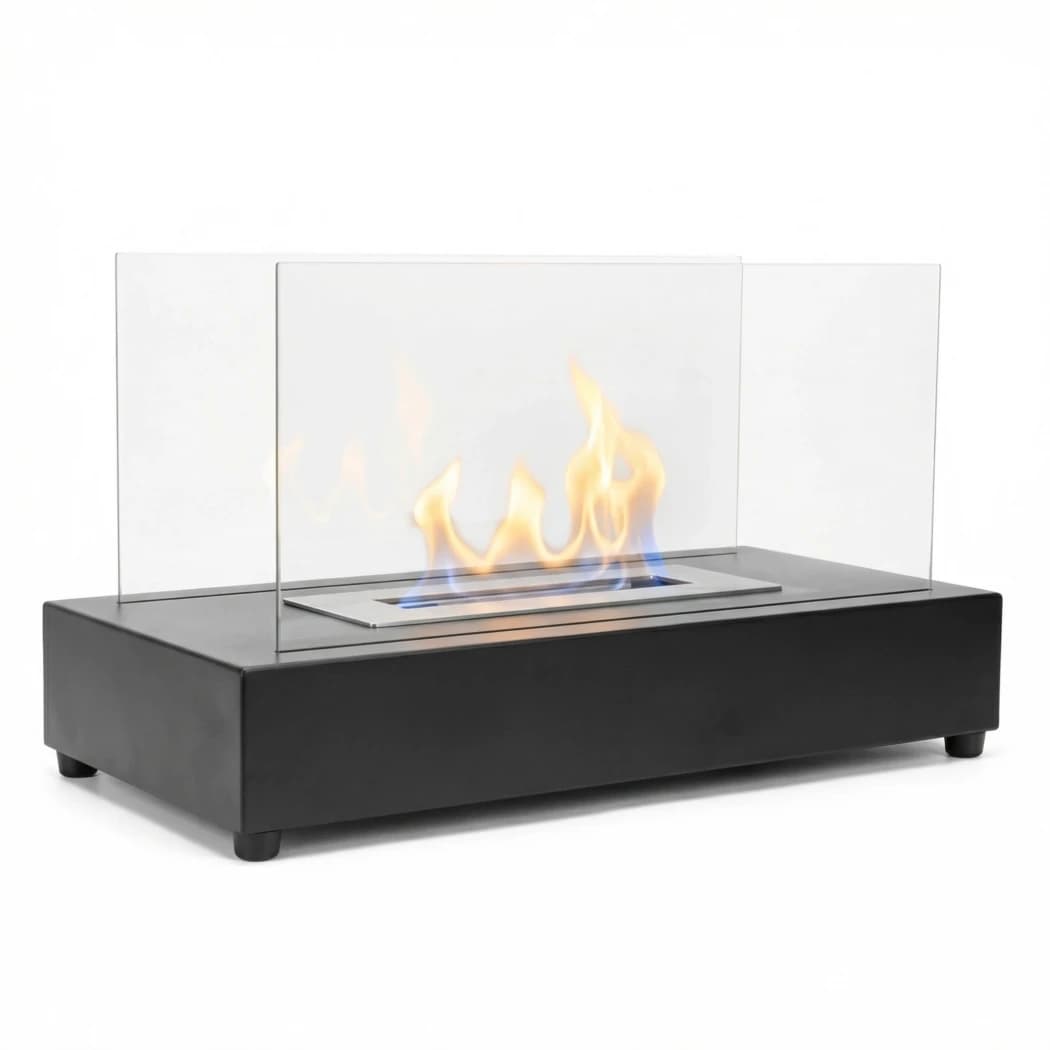 Small Table Bio Fireplace in Black Lambeth from ScandiFlames | Cheap Table Bio Fireplace | Small Portable Indoor & Outdoor Bio Fireplace | Small