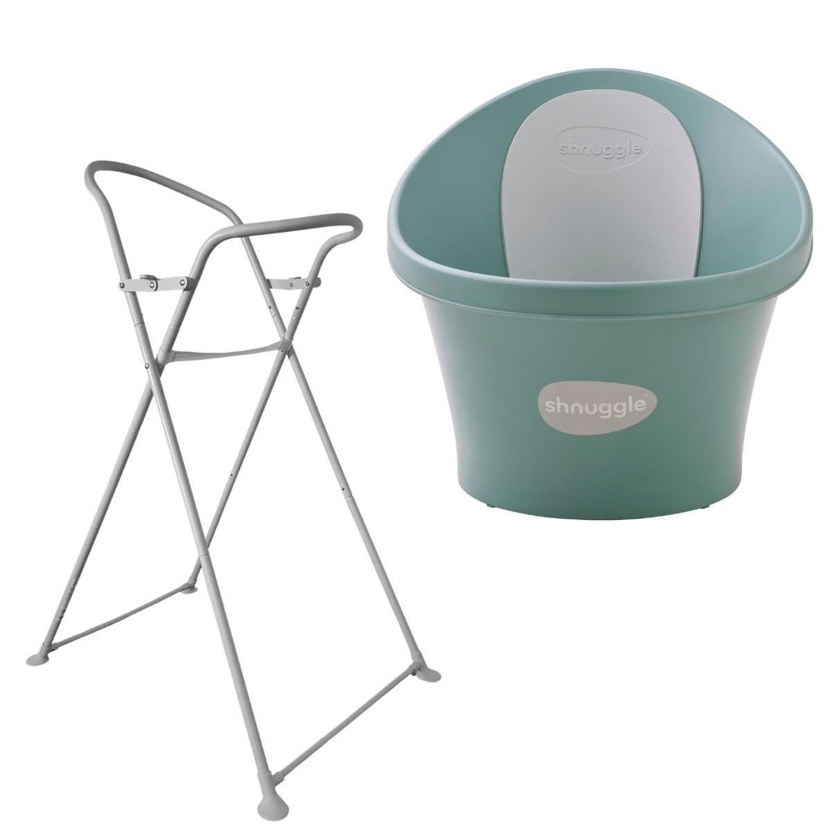 Shnuggle Baby Bath + Stand Set- Eucalyptus