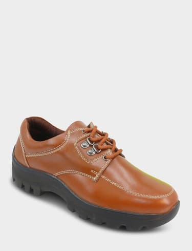 Pegasus Leather Wide Fit Lace Wide Fit Walking Shoe