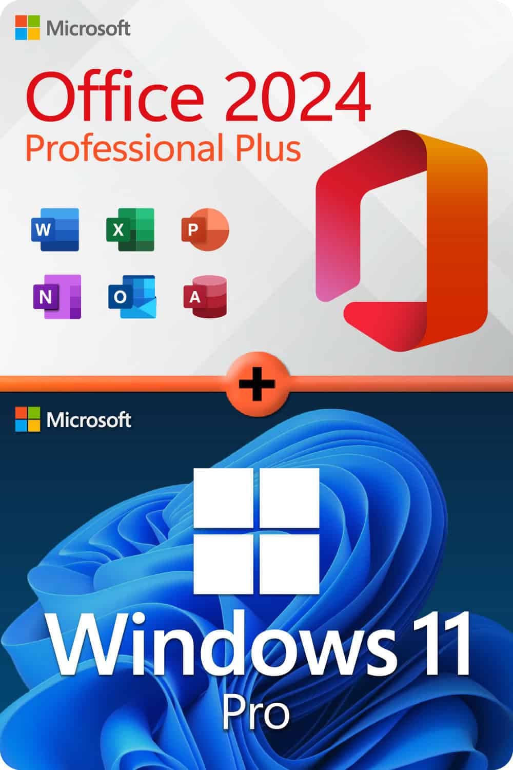 Windows 11 Professional + MS Office Professional Plus 2024 - Bundle