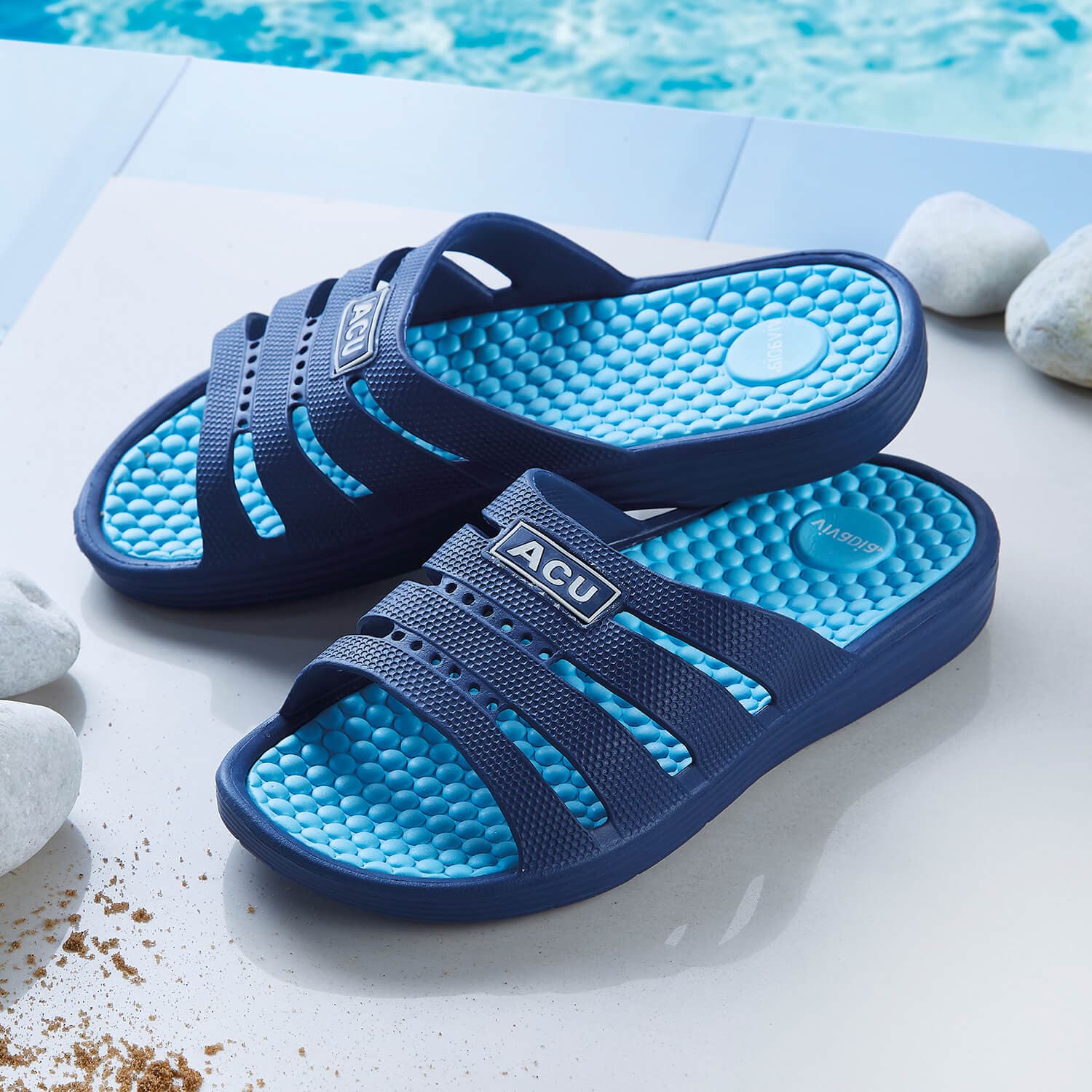 Ladies Massage Shoes Blue Size 7