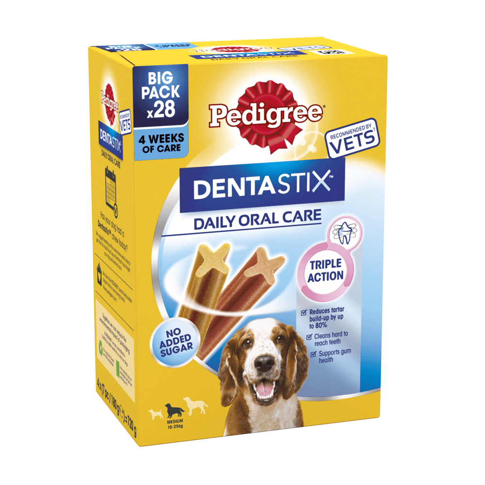 Pedigree DentaStix Daily Dental Chews Medium Dog 28 Sticks