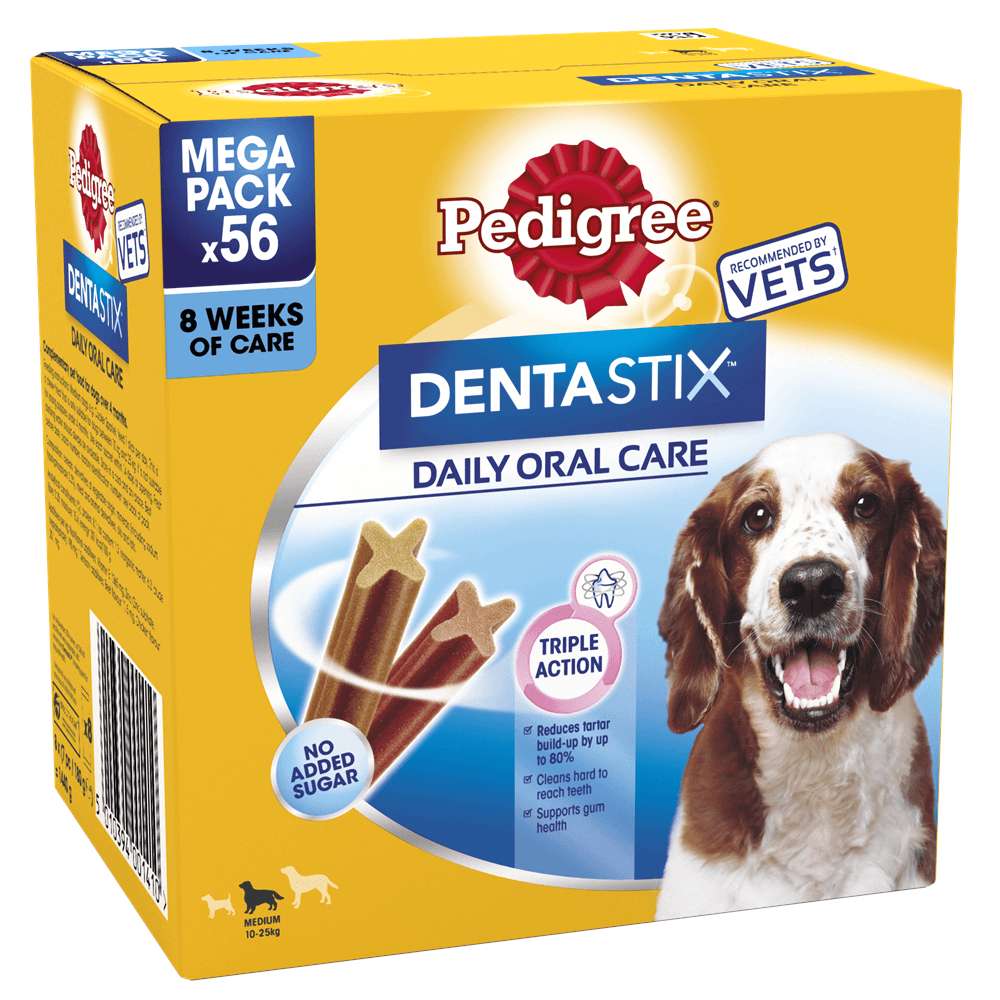 Pedigree DentaStix Daily Dental Chews Medium Dog 56 Sticks