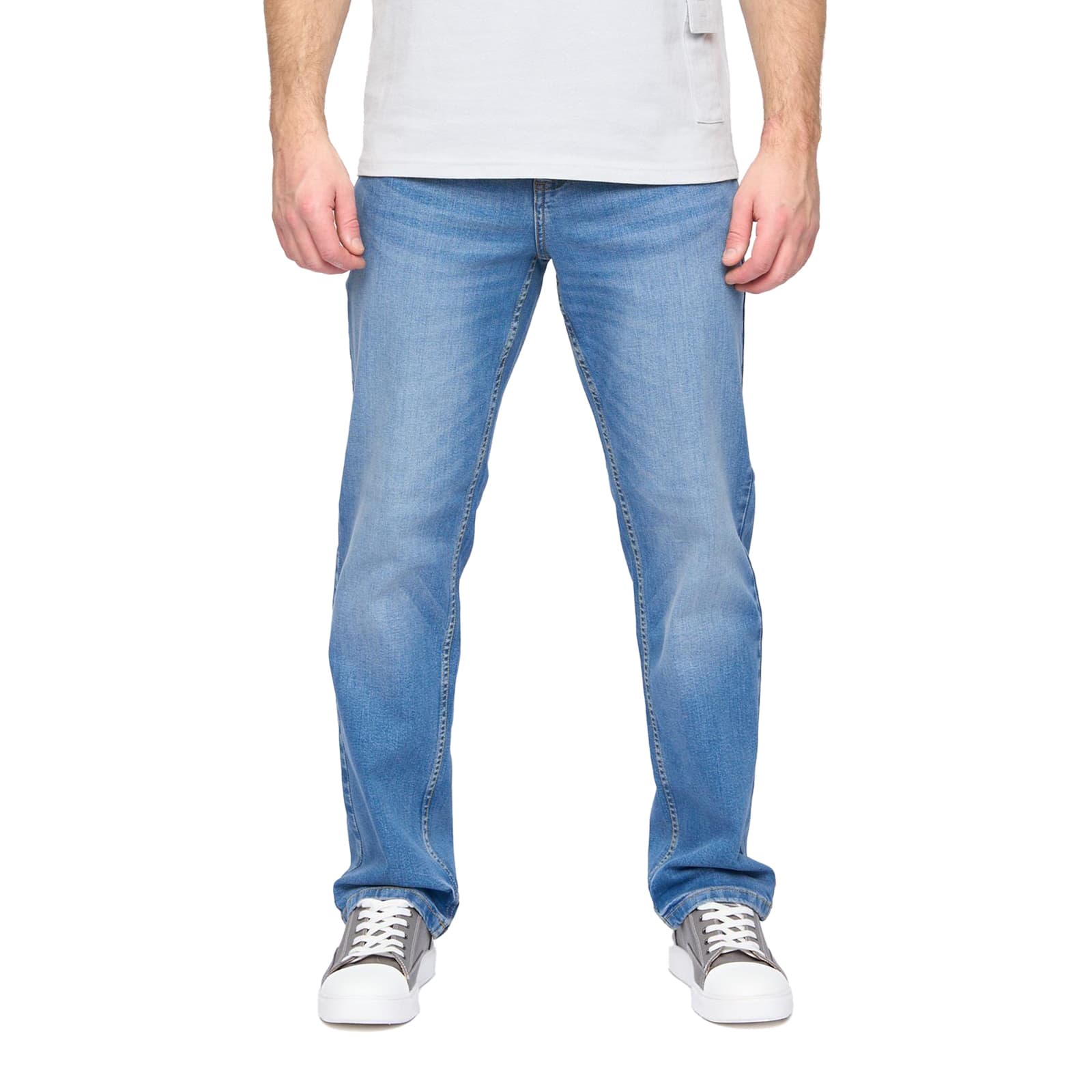 Duck And Cover Rushawn Relaxed Fit Men's Jeans Trainers  Size:  Colour : Light Wash W30 L30