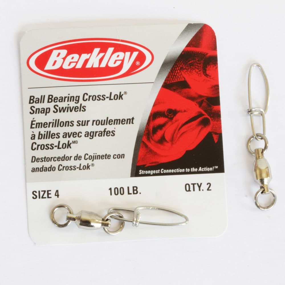 Berkley Ball Bearing Swivels with Snaps