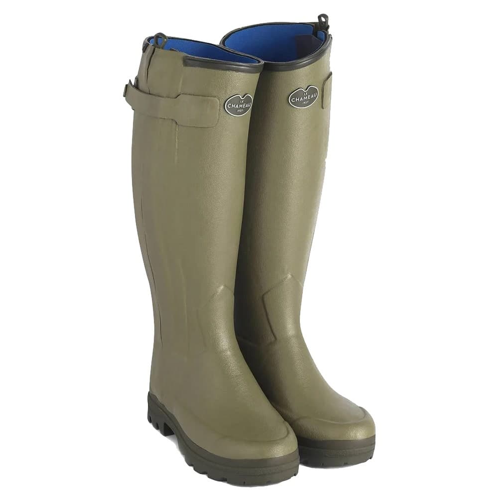 Le Chameau Ladies Chasseur Neoprene Lined Full Zip Wellington Boots