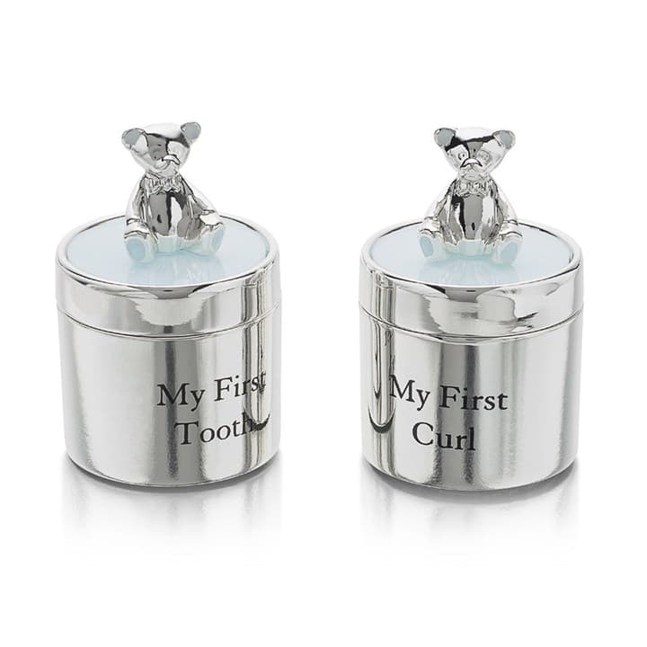 Bambino Silver Plated First Tooth And Curl Set - P7535