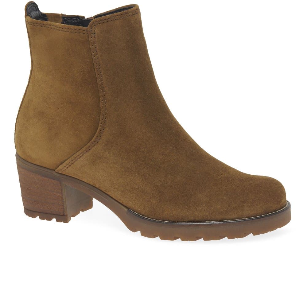 Gabor Delight Womens Ankle Boots Colour: Cognac Suede, Size: 5