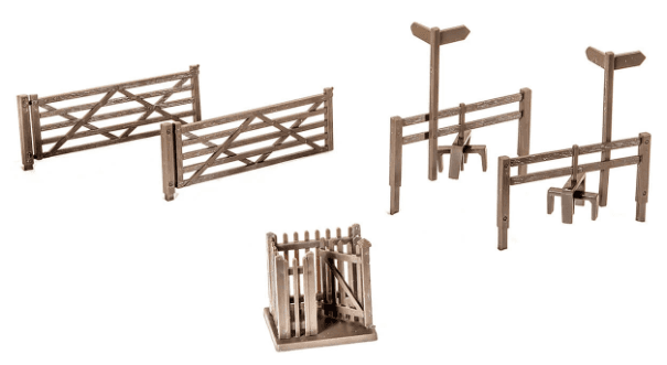 Peco 2 Field Gates 2 Styles 1 Wicket Gate OO Gauge