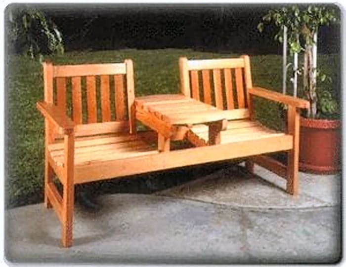 Twin Seater Bench Plan