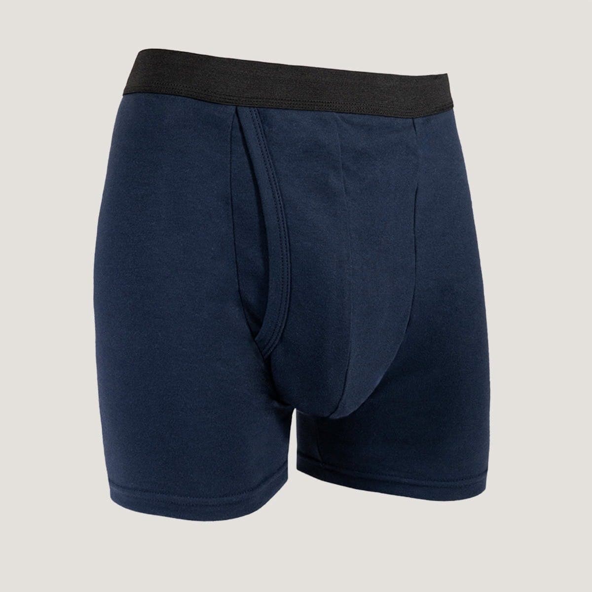 Vivactive Men's Absorbent Incontinence Cotton Trunks Navy (250ml) Small