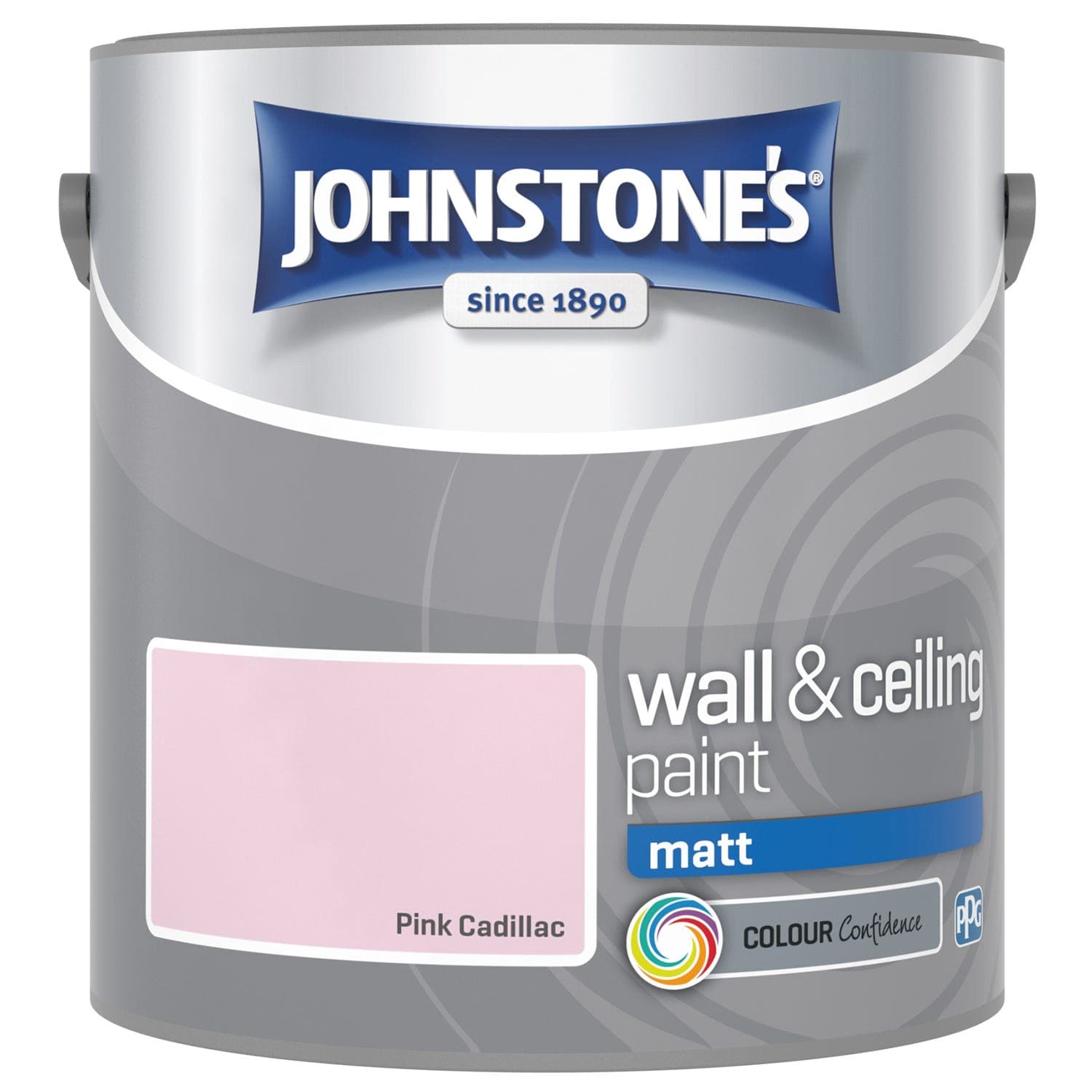 Johnstone's Matt Emulsion Paint, 2.5L, Pink Cadillac