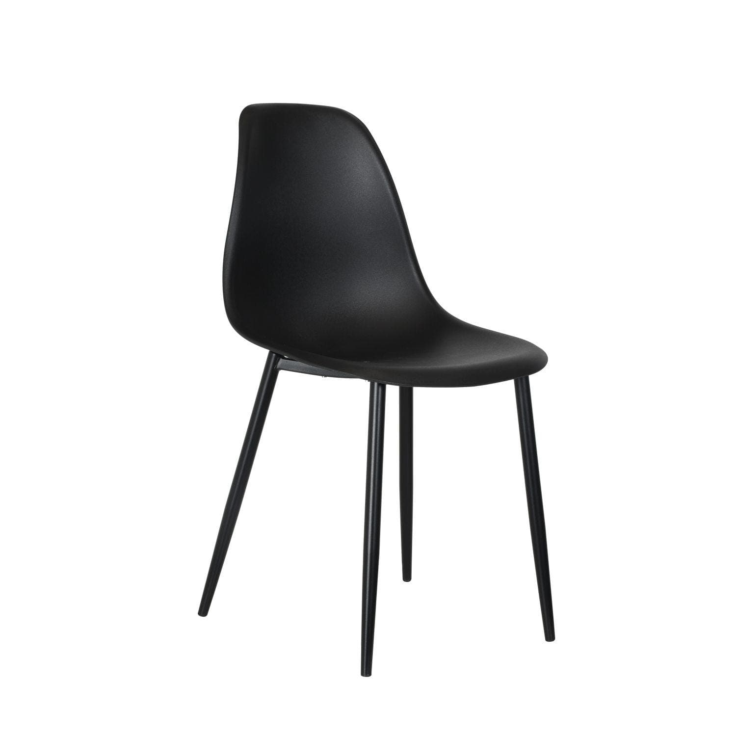 Casa Angelo Curve Dining Chairs, Set of 2, Black