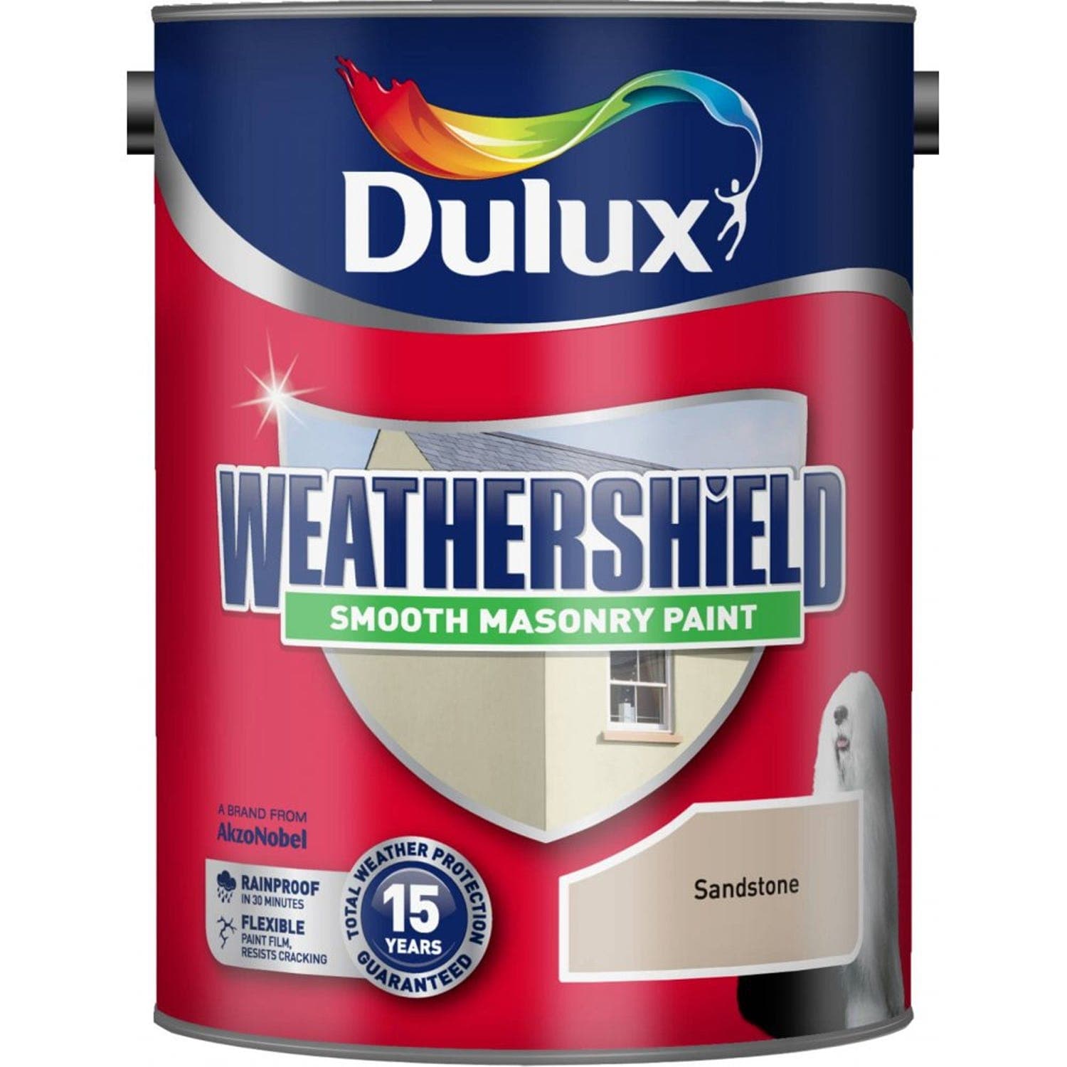 Weathershield Smooth Masonry Paint, 5L, Sandstone