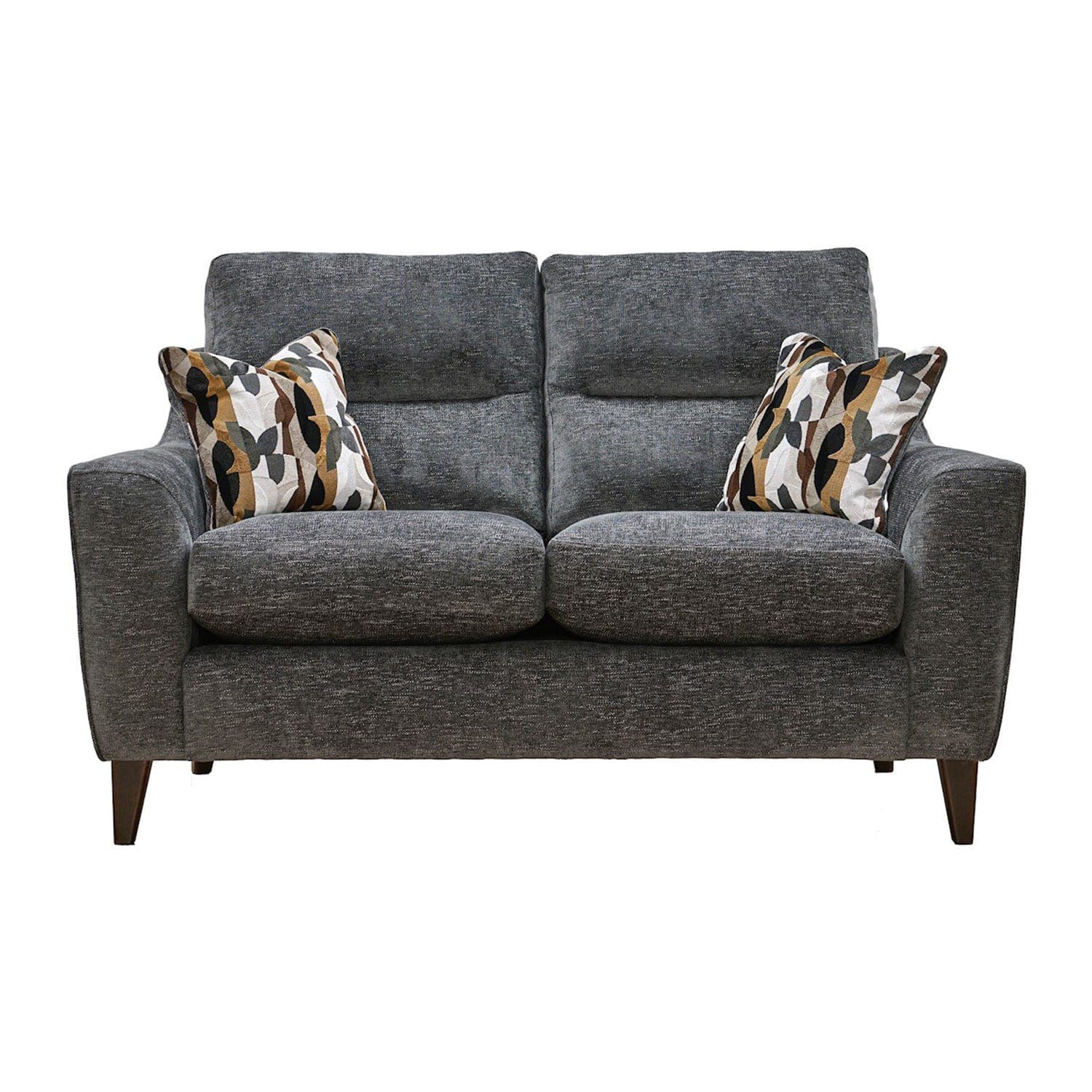 Casa Arno 2 Seater Fabric Sofa, Marlon Nero