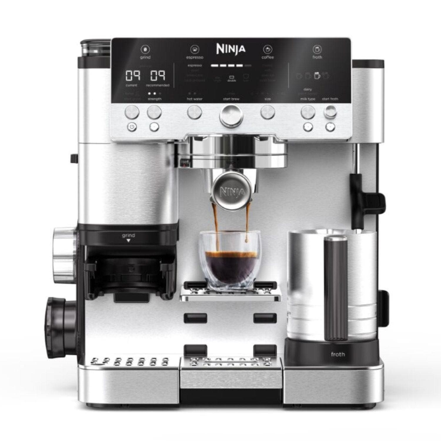 Ninja ES601UK Luxe Café Premier Series Espresso Machine, Stainless Steel