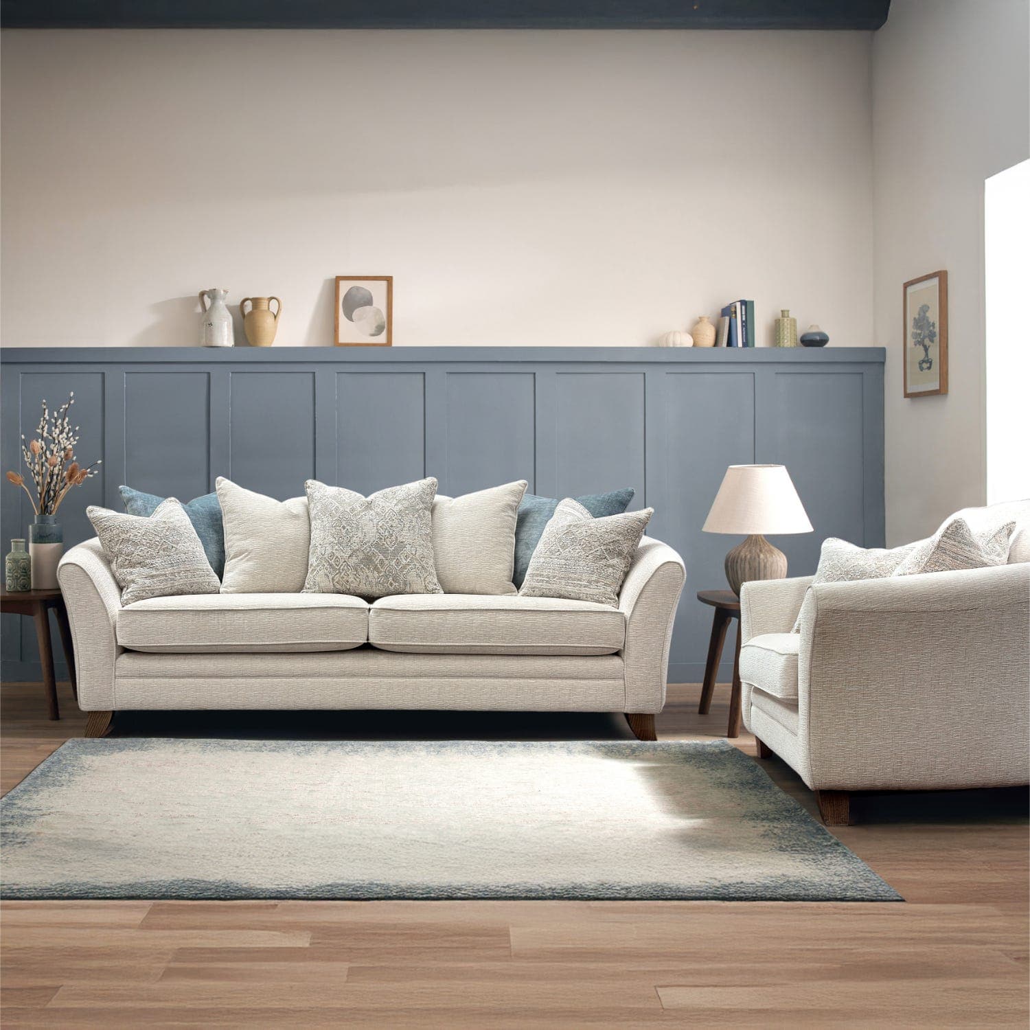 Casa Ester Fabric Storage Footstool