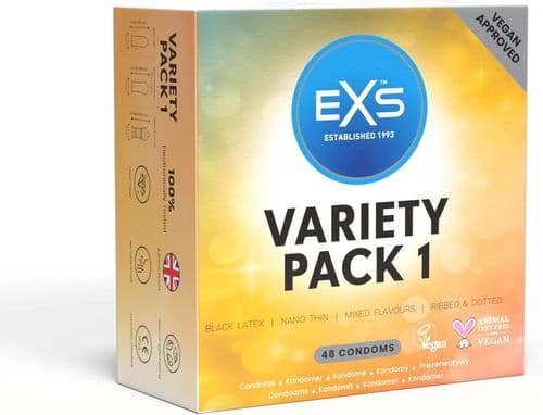 EXS Boxed Mixed Pack 1 Condoms 48