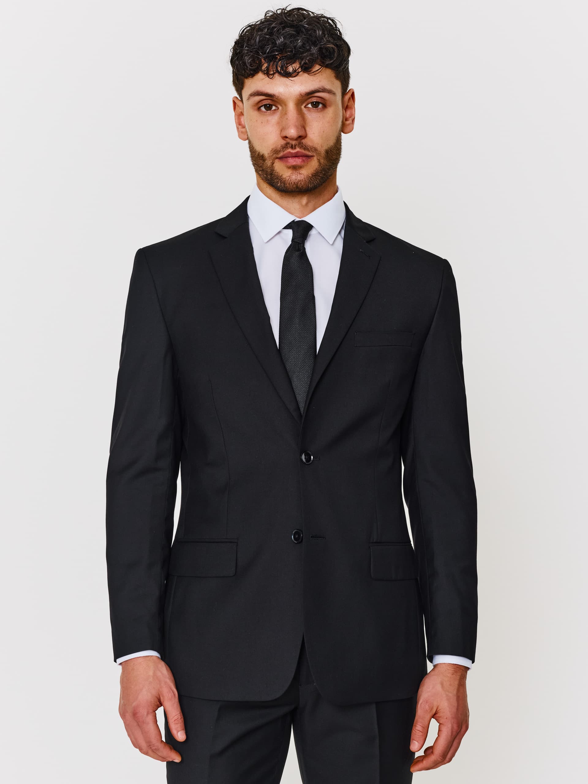 Charlton Gray Mens Regular Fit Plain Two Piece Suit 38 R