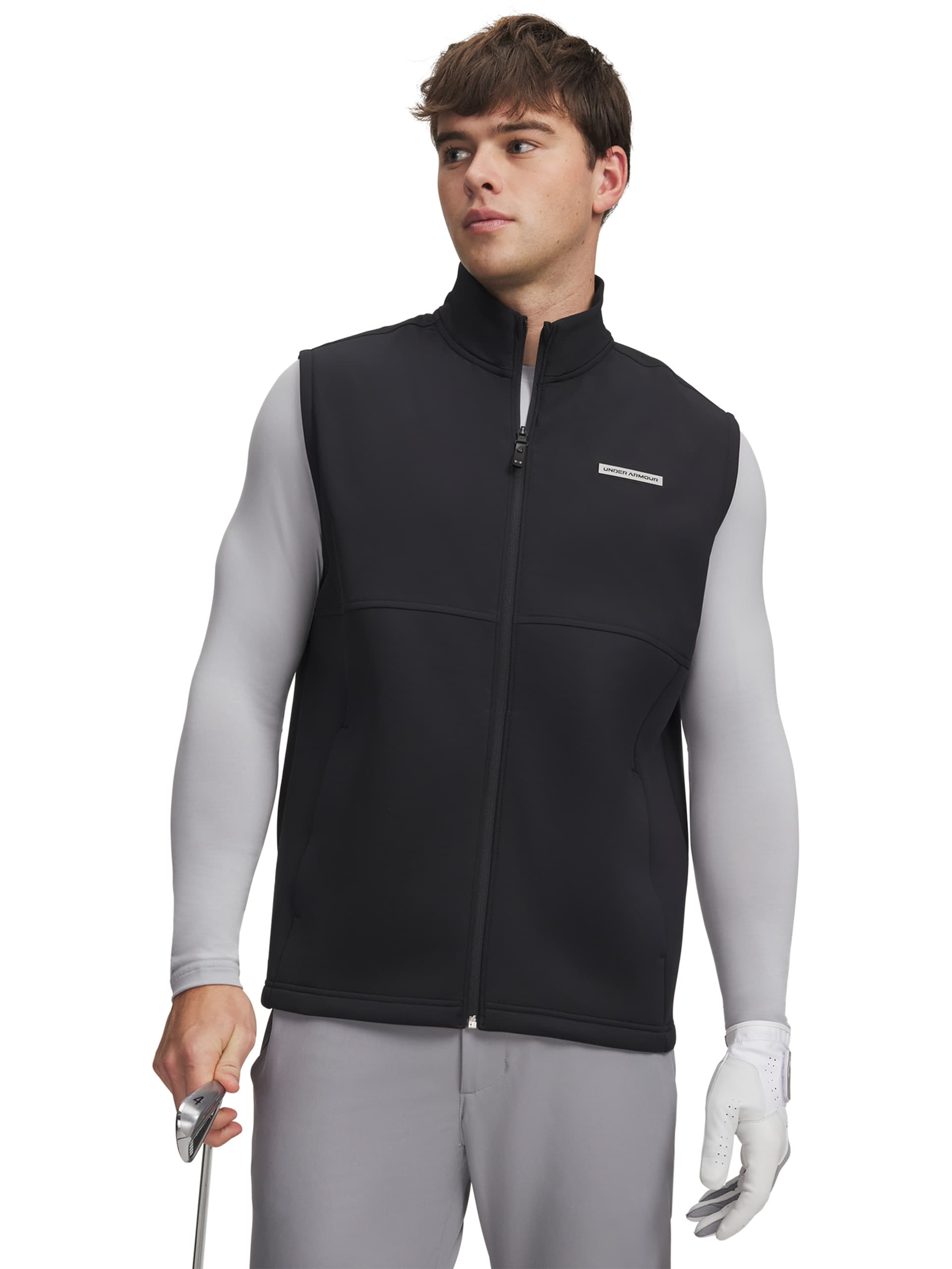 Under Armour Mens Drive Pro Hybrid Black Golf Gilet XL
