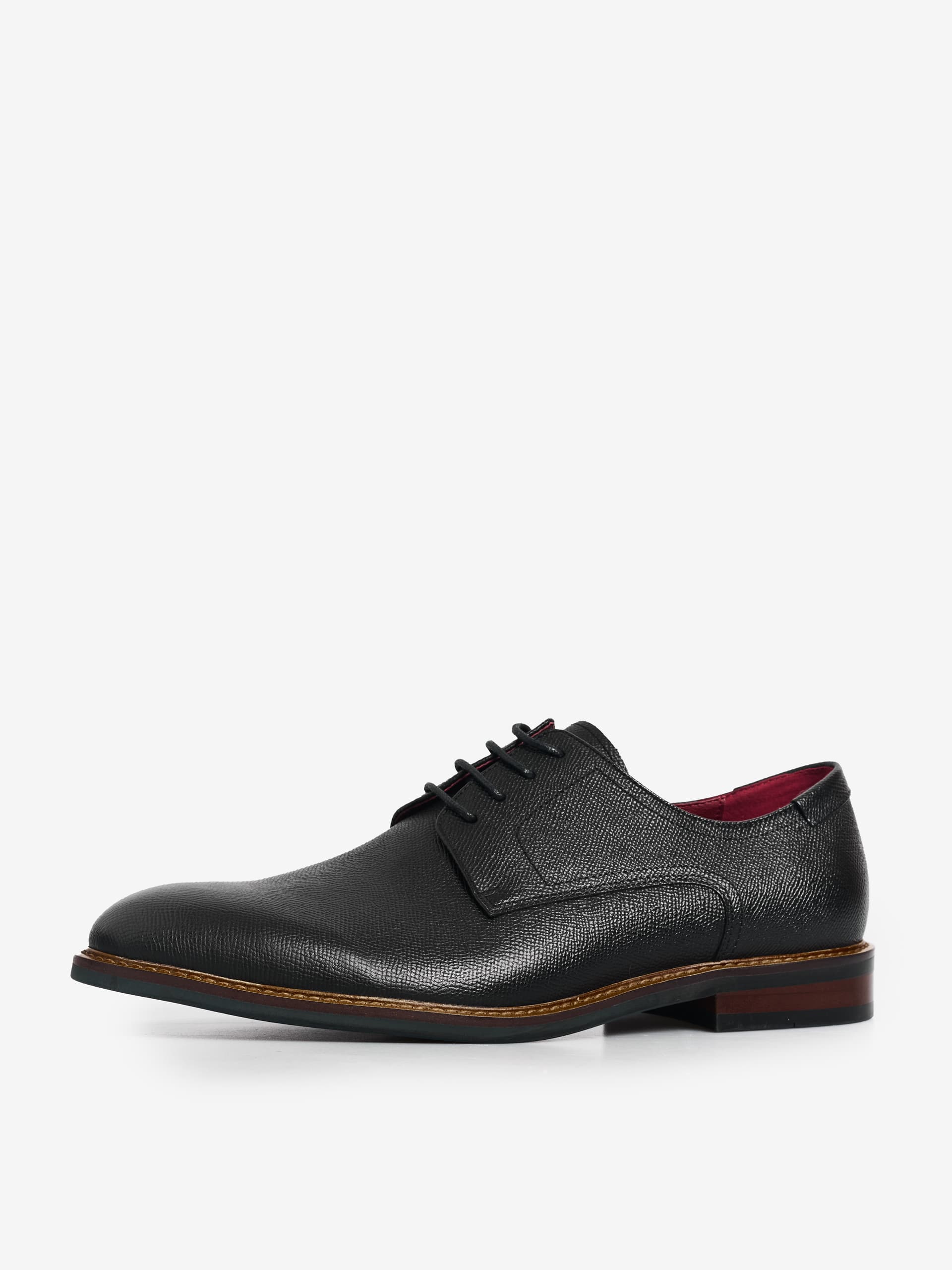 Jimmy Bee Mens Tan Textured Lace Up Shoes 7