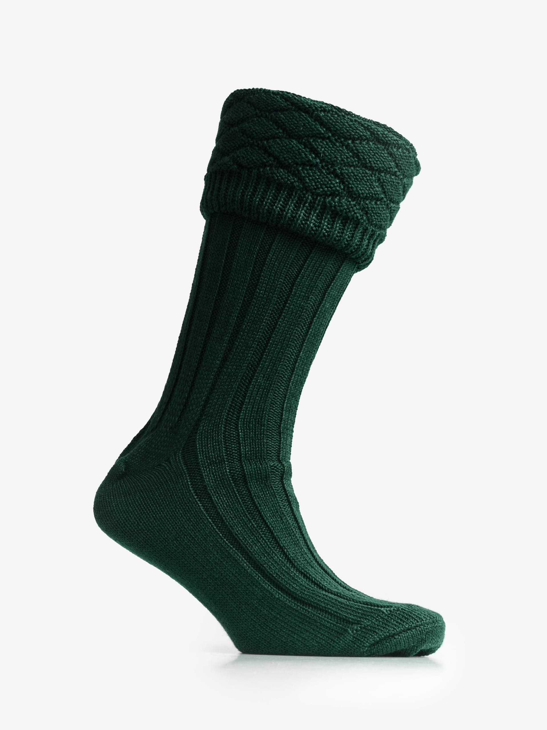 HJ Hall Mens Highlander Wool Blend Kilt Socks S