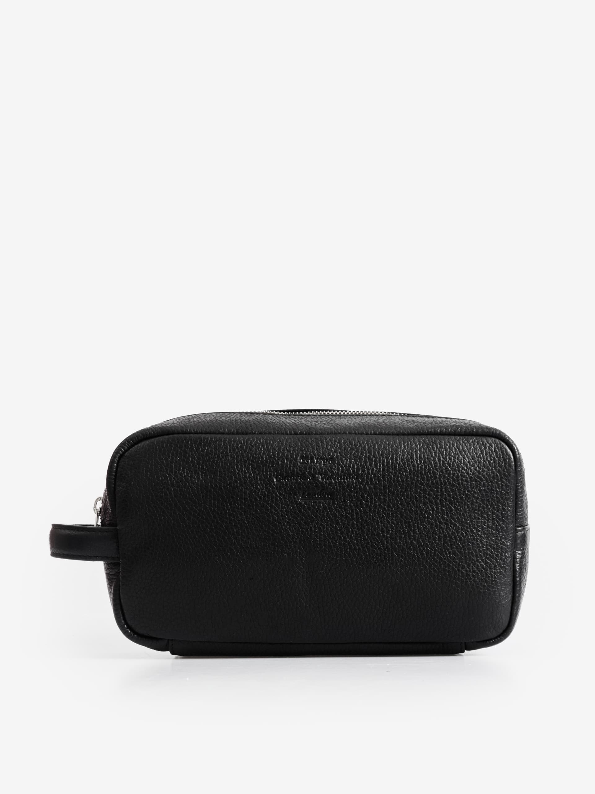 Guthrie & Valentine Mens Leather Washbag ONE SIZE