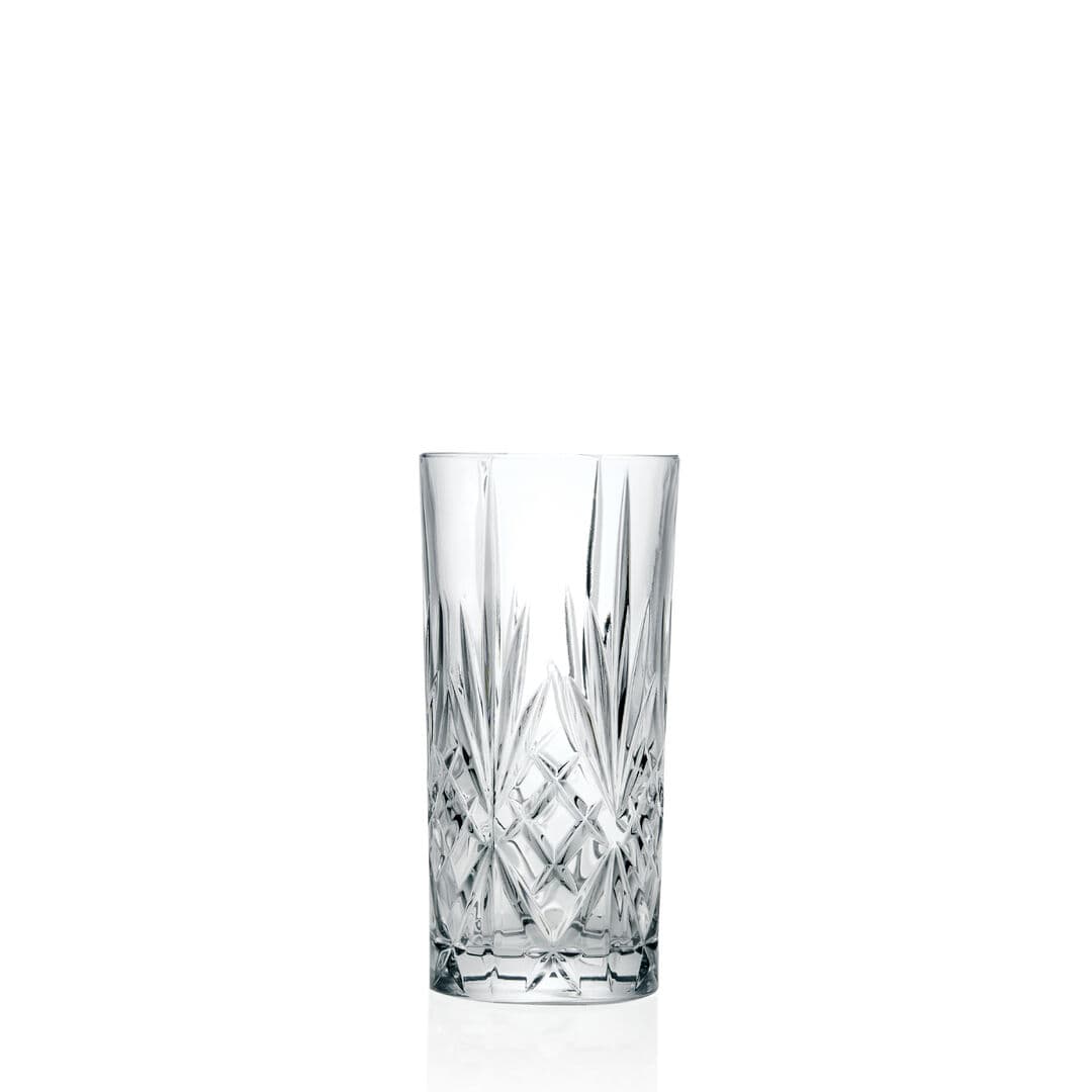 Melodia Clear Hiball Tumbler Drinking Water Glassware 15.24cm H 36cl Pack Of 12
