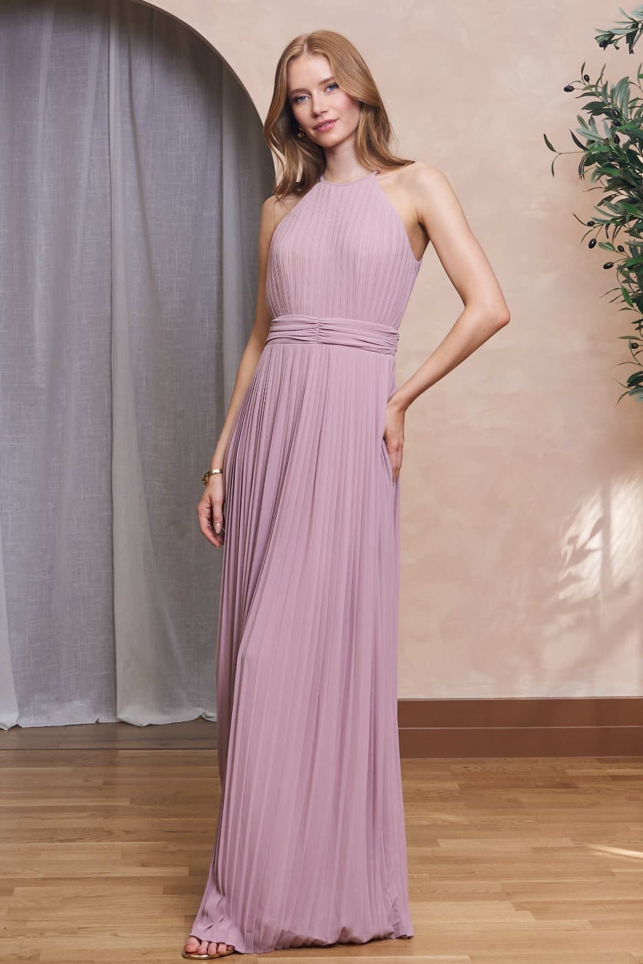 TFNC Serene Mauve Maxi Dress