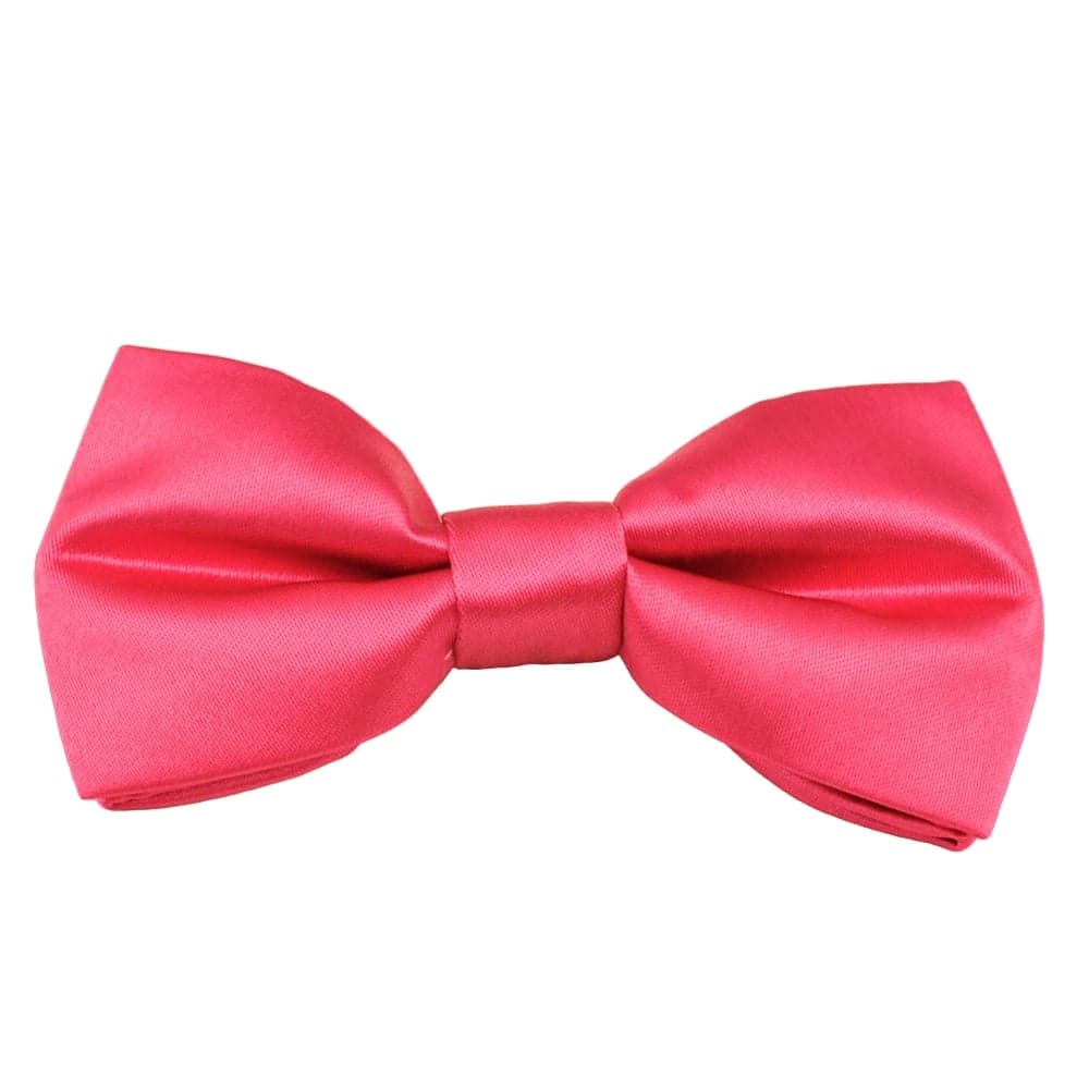 Plain Bright Pink Boys Bow Tie