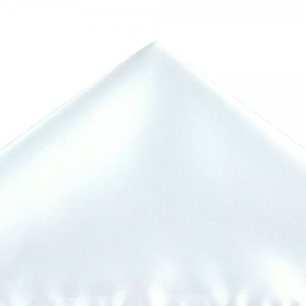 Plain White Pocket Square Handkerchief