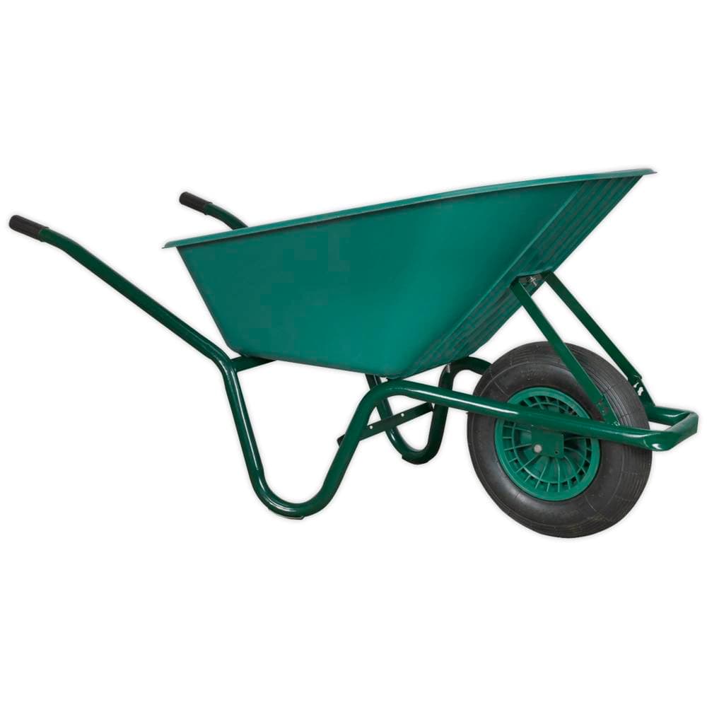 Sealey Heavy Duty Composite Wheelbarrow 85l Green